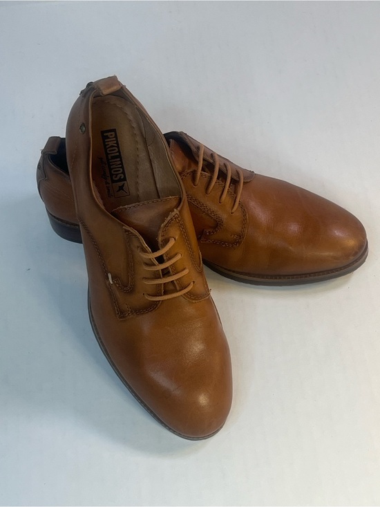 PIKOLINOS Shoes - PIKOLINOS Tan Leather Lace-Up Loafers